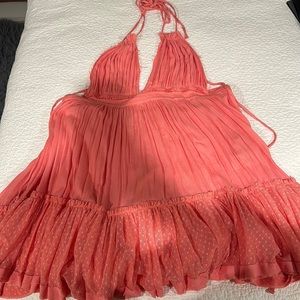 Free People Peach Summer Dress